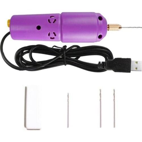 Jewelry Tools Mini Electric Drill Handheld For Pearl Epoxy Resin Jewelry Making DIY Wood Craft Tools With 5V USB Data Cable