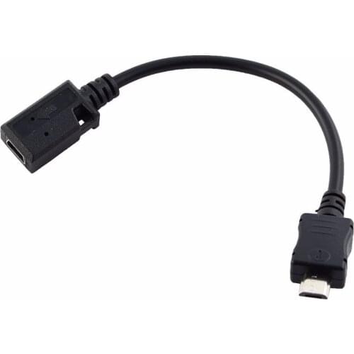USB micro male to USB mini female adapter cable