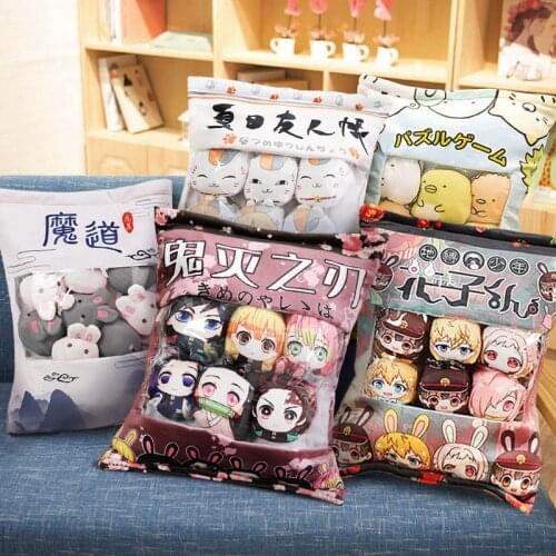 Devils Blade/Demon Slayer/Kimetsu No Yaiba/My Hero Academia/Mo Dao Zu Shi Anime Manga Cartoon Pillow Plush Doll Stuffed Toys