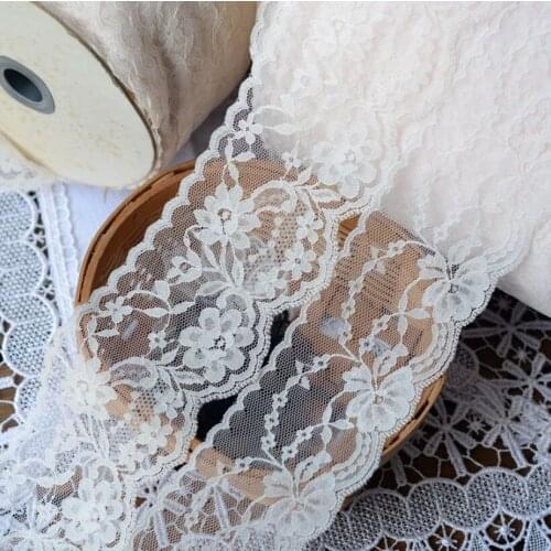 3 Meters/lot Floral Embroidered Mesh Ribbon DIY Apparel Sewing & Fabric Garment Home Textile Decoration Lace Trim Tape