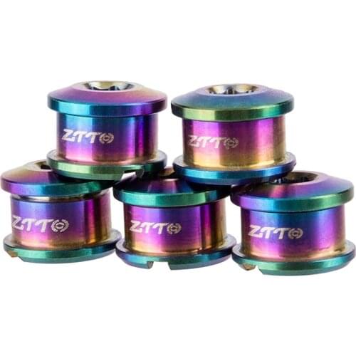 MTB Titanium Crankset Screws Chainring Bolts Fit For Road Mountain Bikes