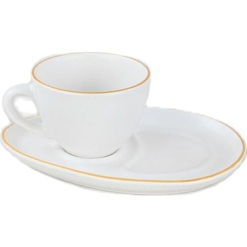 4 Pcs Coffee Espresso Set with Serving Plate Mug Tea Cup White Green Gift Ideas Turkish Coffee Home Decor Kitchen