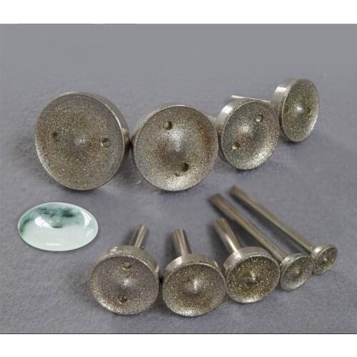 6MM SHK emery round abrasive tools for Jade agate amber Stone DIY Jewelry Polished burs