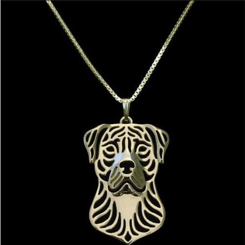 DANGGAO Handmade Perro de presa canario PendantPet Lovers Gift choker necklace for women charm chain