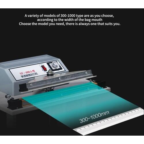 Plastic Bag Heat Sealing Machine Foot Pedal Type Fast Sealer Machine Shrinking Seal Commercial SF-300 Food Beverage Machinery