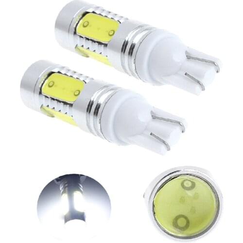 Yushuangyi 2X High Power T10 7.5W SMD LED W5W 194 158 168 Plasma Clearance Wedge DRL Light Bulb