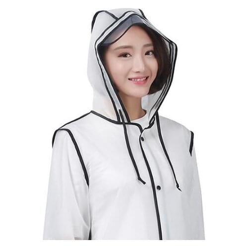 Transparent Raincoat With Backpack Waterproof Poncho Men Cover Rain Gear Clock Rain Coat Women Adult Hiking Long Rainwear