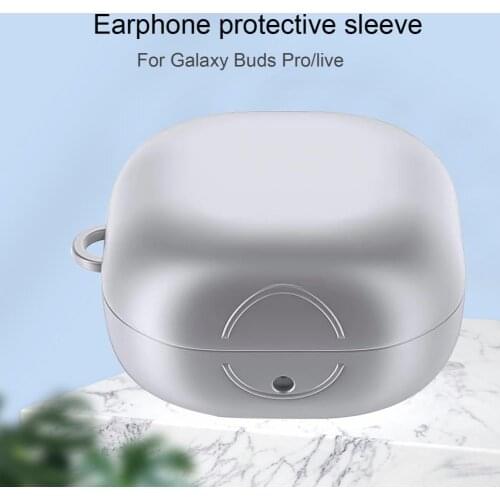 Dustproof Anti-falling Soft TPU Earphone Case with Buckle for Samsung Galaxy Buds Pro/Live