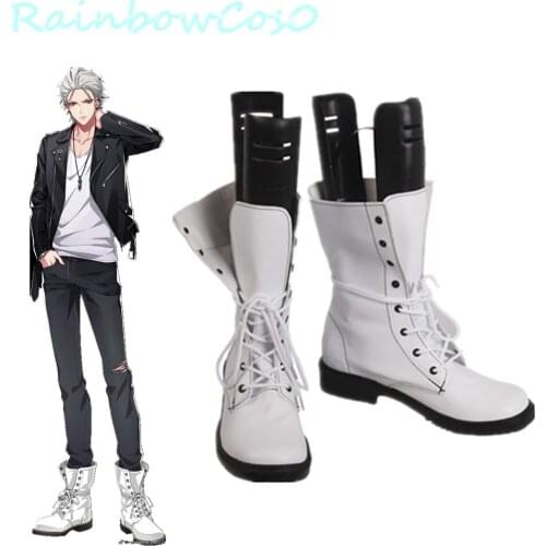 RainbowCos0 Cosplay Shoes Division Rap Battle Hypnosis Mic DRB Mr.Hc SAMATOKI AOHITSUGI Boots Game Anime Halloween