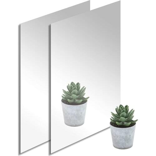 300*300mm Size Silver Mirror Acylic Square Sheet Plastic Pier Glass Hotel Decorative Lens Plexiglass Not Easy To Broken