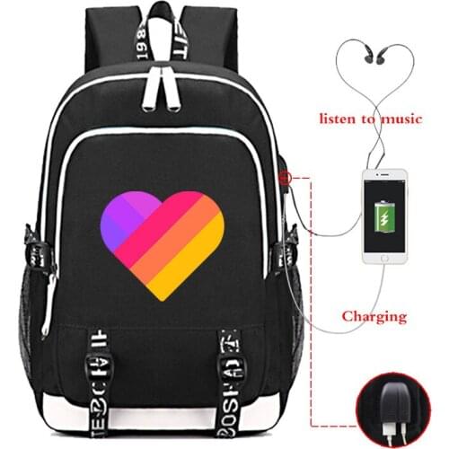 Student Travel Bag New Likee Backpack Laptop Backpack School Bag Teenage Girls Boys Backpack USB Charging Zipper Bookbag C235