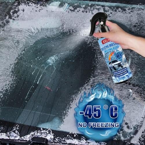 50ml 100ml 120ml Car Agent Glass Spray Melting Snow Agent Winter Window Defrosting Snow Spray Ice-Off Spray Tools Anti-Icing Kit