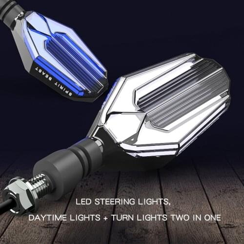 Universal Motorcycle Turn Signals LED day-time&night-time running light Motorbike Front/Rear direction indicator Spirit Beast-L9