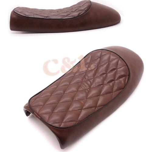 1 Set Brown Vintage Hump Cafe Racer Seat For Honda CB200 CB350 CB400 CB500 CB550 CB750