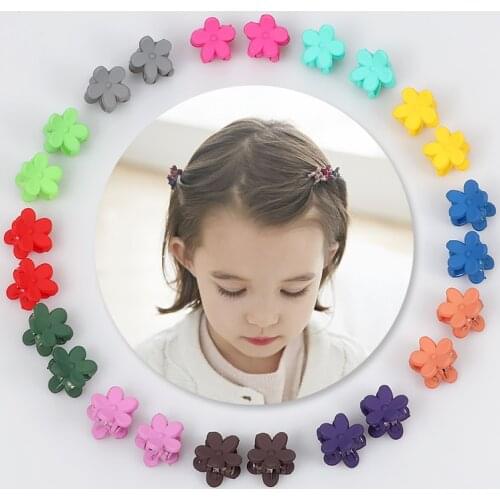 10 pcs Cute girl flower Small Hair clip child cute candy color hair clip Headband children fashion hair clip hair accessories