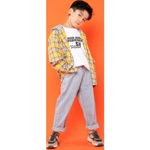 Kids Dance Wear Hip Hop Hoodies Costumes for Girls Boys Ballroom Dancing Costumes T Shirt Pants Modern Jazz Show Clothes Suits