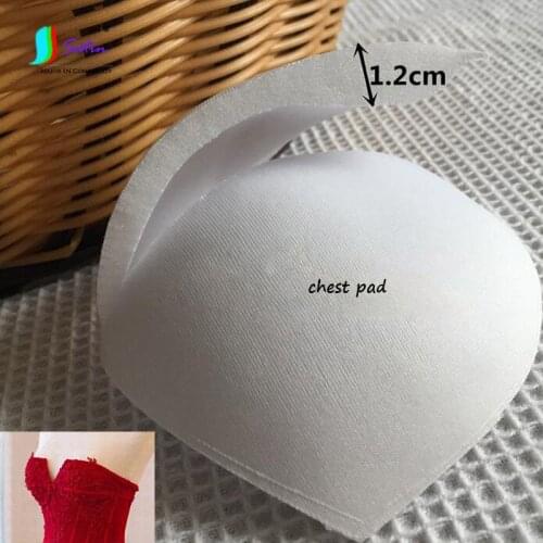 Women Underwear Bra/Dress/Bikini Clothes Accessory White and Black Semi-circular Thickening Chest Pad S0335L