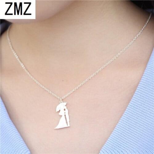 ZMZ 2019 Europe/US fashion cute Loving couple pendant geometry necklace gift for mom/girlfriend party jewelry