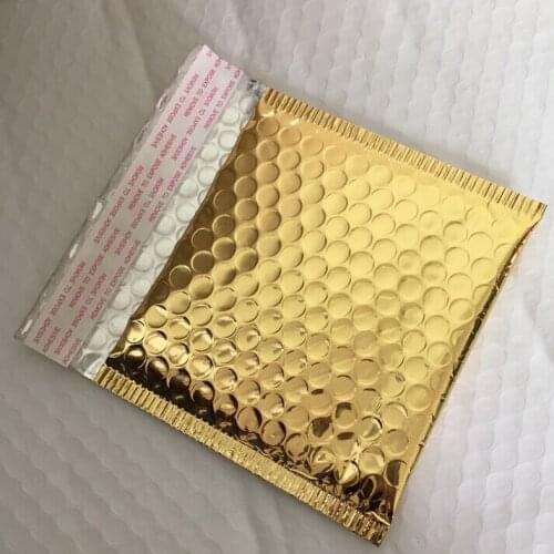 1-13 Joy, small gold bubble mailing envelopes , metallic bubble mailer , 15*13cm padded envelopes bubble mailers