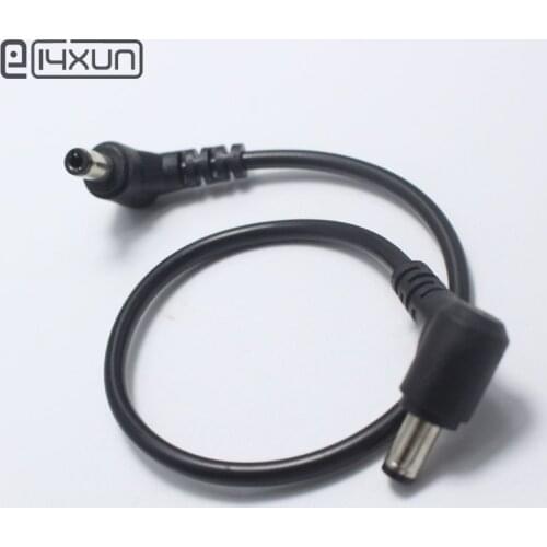 1pcs 22AWG DC Power Plug L-shaped 5.5X2.5mm / 5.5*2.5 male 90 Right Angle Jack with Cord Connector Cable 30cm
