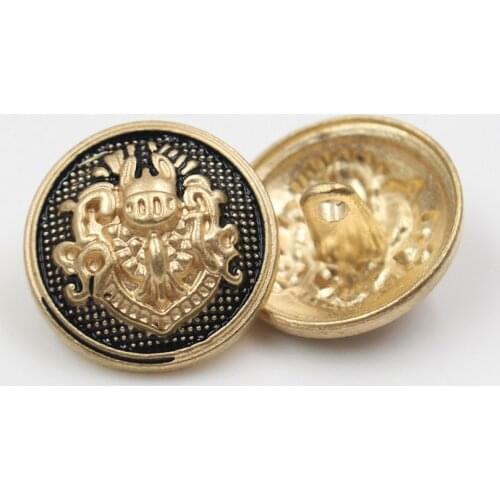 10pcs/lot metal buttons Gold for clothing sweater coat decoration shirt buttons accessories DIY JS-0270