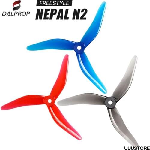 12PCS/6Pairs Upgraded Dalprop Nepal N2 T5142.5 5142.5 5.1 Inch 3-Blade Freestyle Propeller CW CCW POPO for FPV Racing RC Drone