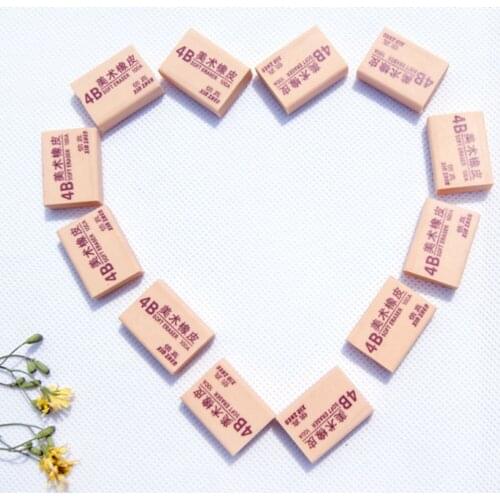 30pcs/box 4B Soft Cute Eraser for sketch Art Sketch Drawing Eraser Office Supplies