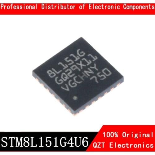 5pcs/lot new original STM8L151G4U6 STM8L151 UFQFPN28 microcontroller MCU