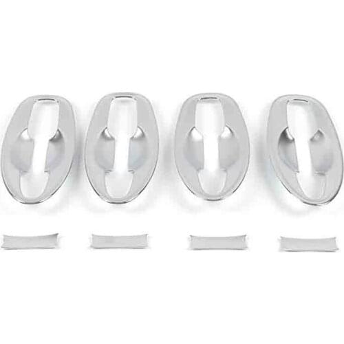 8PCS for Nissan Navara NP300 2015-2020 Car Outer Door Handle Bowl Cover Trim Frame Decoration Sticker Accessories,Chrome