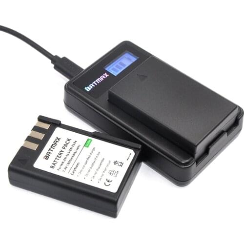 2Pcs 1800mAh EN-EL9 EN EL9 EN-EL9a EN EL9a EL9a Camera Li-ion Battery&USB LCD Charger for Nikon EN-EL9a D40 D60 D40X D5000 D3000