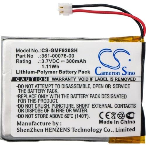 Cameron Sino 300mah battery for GARMIN Forerunner 920XT 361-00078-00 batteries