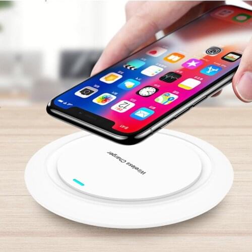Qi Wireless Charger New Flying Saucer Desktop Fast Wireless Phone Charging Transmitter for iphone/Samsung зарядное устройство