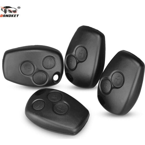 Dandkey Key Shell For Renault Megane Modus Espace Laguna Duster Logan DACIA Sandero Fluence Clio Kangoo 2 3 Buttons Remote Case