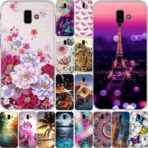 For Samsung Galaxy J6 Prime J6 Plus Case Cover Printed Painted Soft TPU Silicone Case For Samsung Galaxy J6 Prime J610 Cover