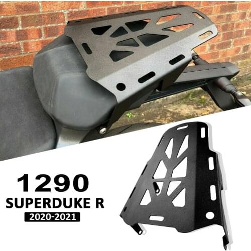 Black For 1290 Superduke R Rear Luggage 2020 2021 Motorcycle Seat Rack Cargo Rack Carrier