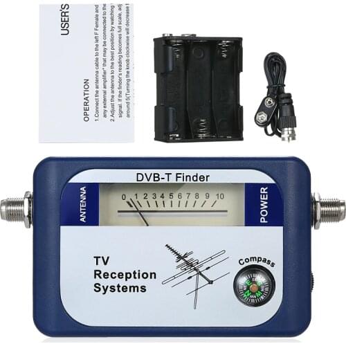 DVB-T Digital Satellite Signal Finder Meter Aerial Terrestrial TV Antenna with Compass TV Reception Systems