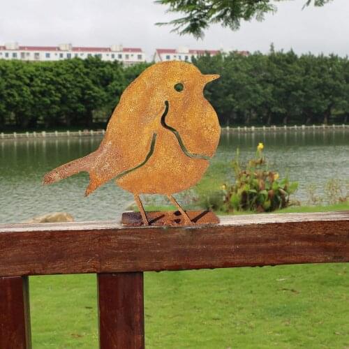 Art Silhouette Bird-shaped Garden Decoration Artwork Garden Silhouette Decorative Metal Animal Outline Silhouette Art Product