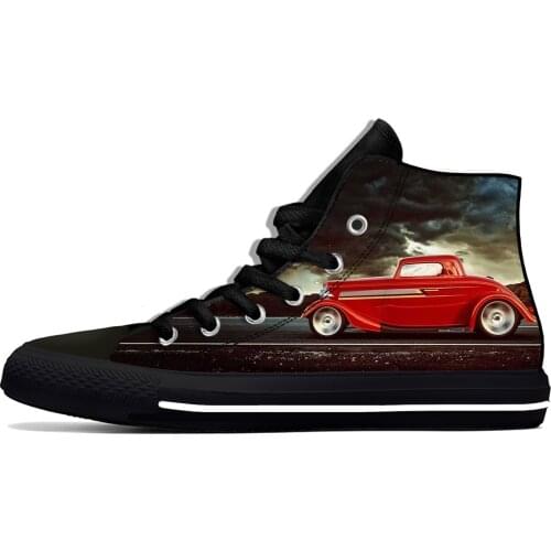 Top Blues Rock Band ZZ Fashion Funny Novelty Casual Canvas Shoes High Top Lightweight Breathable 3D Print Men Women Sneakers