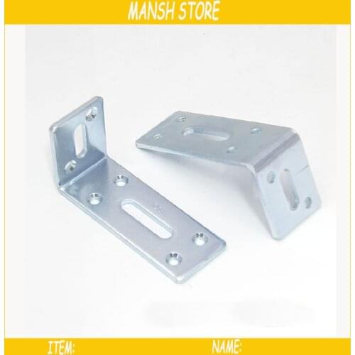 2pcs/lot 80*30*40mm Metal Corner Bracket 90 Degree L Shape Funiture Connector Iron Corner Fitting