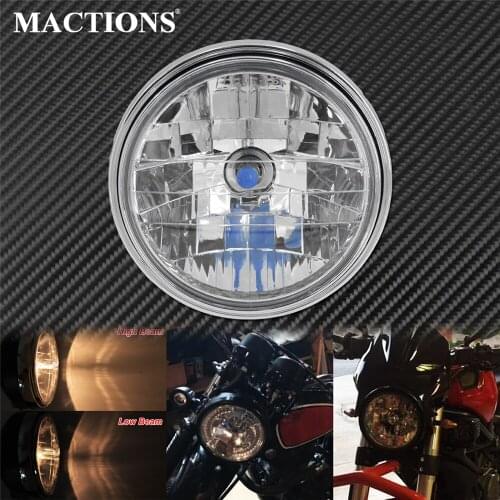 Motorcycle Headlight head Light Lamp High Low Beam Amber Headlamp For Honda CB400 CB500 CB1300 Hornet 600 900 For VTEC VTR 250