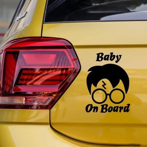 Cartoon Whole Body Decoration Decals Funny BABY ON BOARD Warning Car Sticker C25-0133