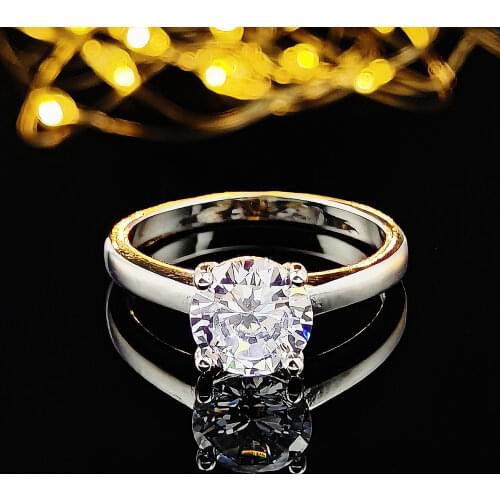 Solid Real Original solid real 925 sterling silver ring for women engagement ring wedding ring jewelry wholesale ring R4324C