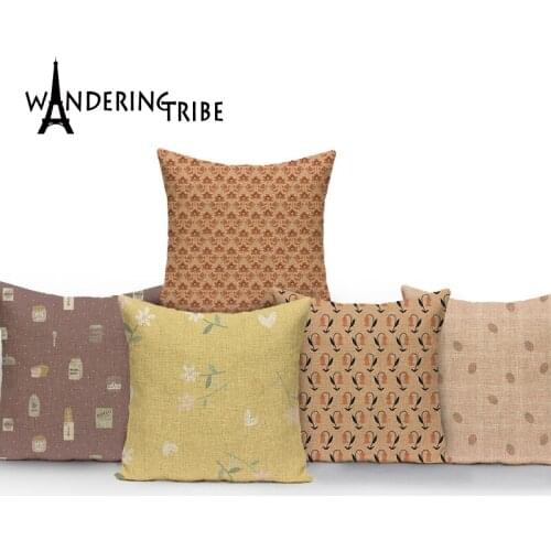 Bread and Milk Pattern Pillow Cover Strawberry Banana Cushion Covers Beetle Decor Pillow Case Nordic Style Covers for Cushions