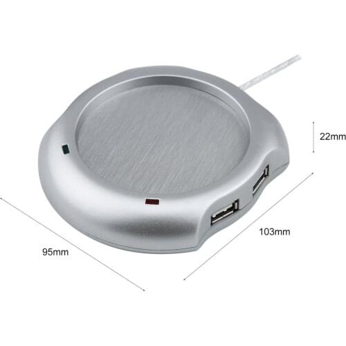 New 4 Ports USB Keep Warm Function Splitter Hub Coffee Cups Mug 50 Liquid Temperature For PC Beverage Cup Computer Accessories