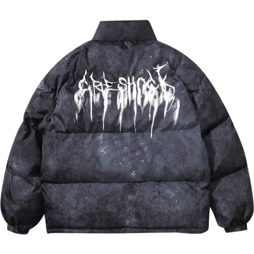 HISTREX Japanese Harajuku Gothic Dark Style Men Parkas Jacket Warm Vintage Windbreaker Clothing Drop Shipping Parka Man F1076