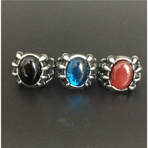 Size 7-12 Amazing Design Dragon Claws Big Crystal Stone Ring 316L Stainless Steel Cool Fashion Mens Polishing Ring