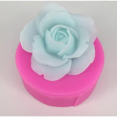 3D Rose Silicone Soap mold Making handmade candle mold DIY Craft molds Cake Candy Baking Mould Fondant Molds soap form