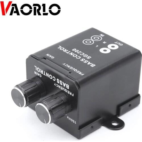 VAORLO Car Regulator Amplifier Bass Subwoofer Stereo Equalizer Controller 4 RCA