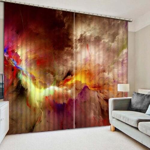 High Quality 3D Printing Curtains Beautiful variety of Lifelike HD Scenery Curtains Bedroom Living Room Printing Curtains CL-166