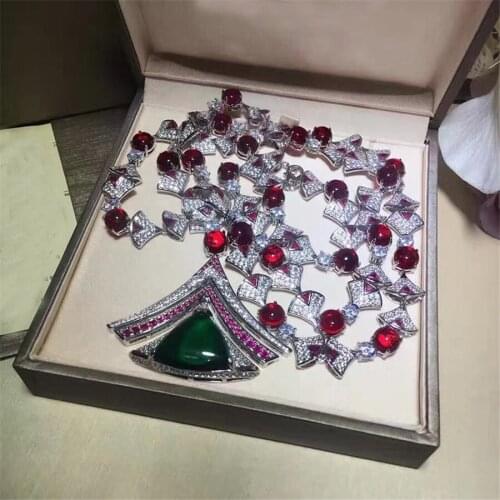 Xc487 Luxury Designer Fashion 925 Sterling Silver Jewelry zirconia Water droplets shape cf